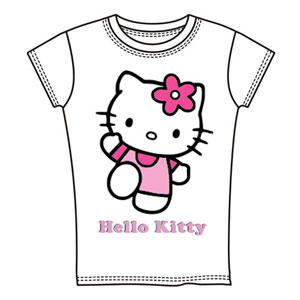 Детская (Для девочек) "Hello Kitty flower" ― Интернет магазин "Прикольные футболки"