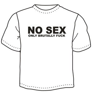 Футболка "No sex" ― Интернет магазин "Прикольные футболки"