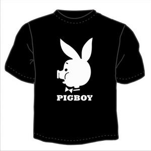 Футболка "PigBoy" ― Интернет магазин "Прикольные футболки"