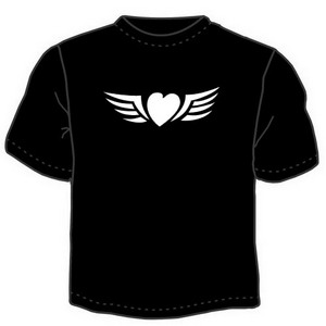 Футболка "Сердце с крыльями" ― Интернет магазин "Прикольные футболки"