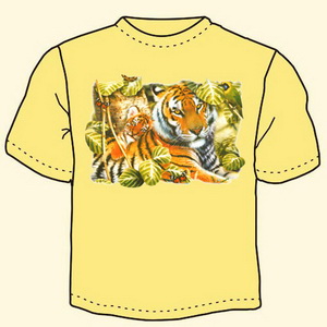 Тигр в тени ― Интернет магазин "Прикольные футболки"