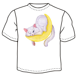 Кот на луне ― Интернет магазин "Прикольные футболки"