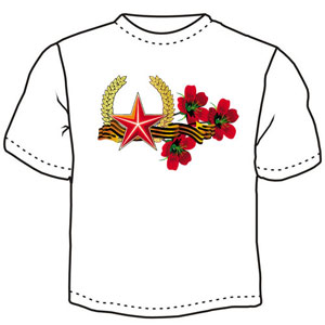 Звезда, цветы ― Интернет магазин "Прикольные футболки"