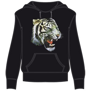 Кенгуру " Тигр белый, морда" ― Интернет магазин "Прикольные футболки"