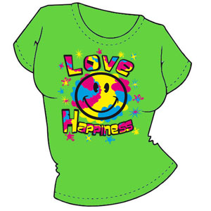Футболка " Love Happiness" ― Интернет магазин "Прикольные футболки"