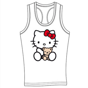 Майка - борцовка " Hello Kitty" ― Интернет магазин "Прикольные футболки"