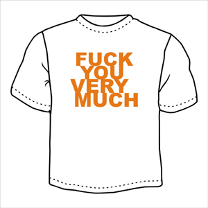 Fuck you ― Интернет магазин "Прикольные футболки"