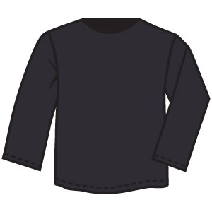 Футболка с длинным рукавом черная ― Интернет магазин "Прикольные футболки"