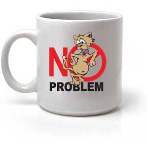 Кружка " No problem" ― Интернет магазин "Прикольные футболки"
