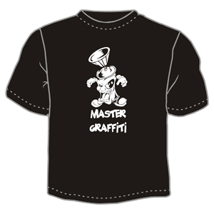 Master grafiti (чёрная) ― Интернет магазин "Прикольные футболки"