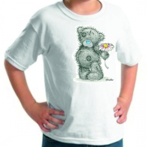 Футболка " Мишка Тедди с цветком" ― Интернет магазин "Прикольные футболки"