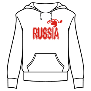 Толстовка "Russia" ― Интернет магазин "Прикольные футболки"